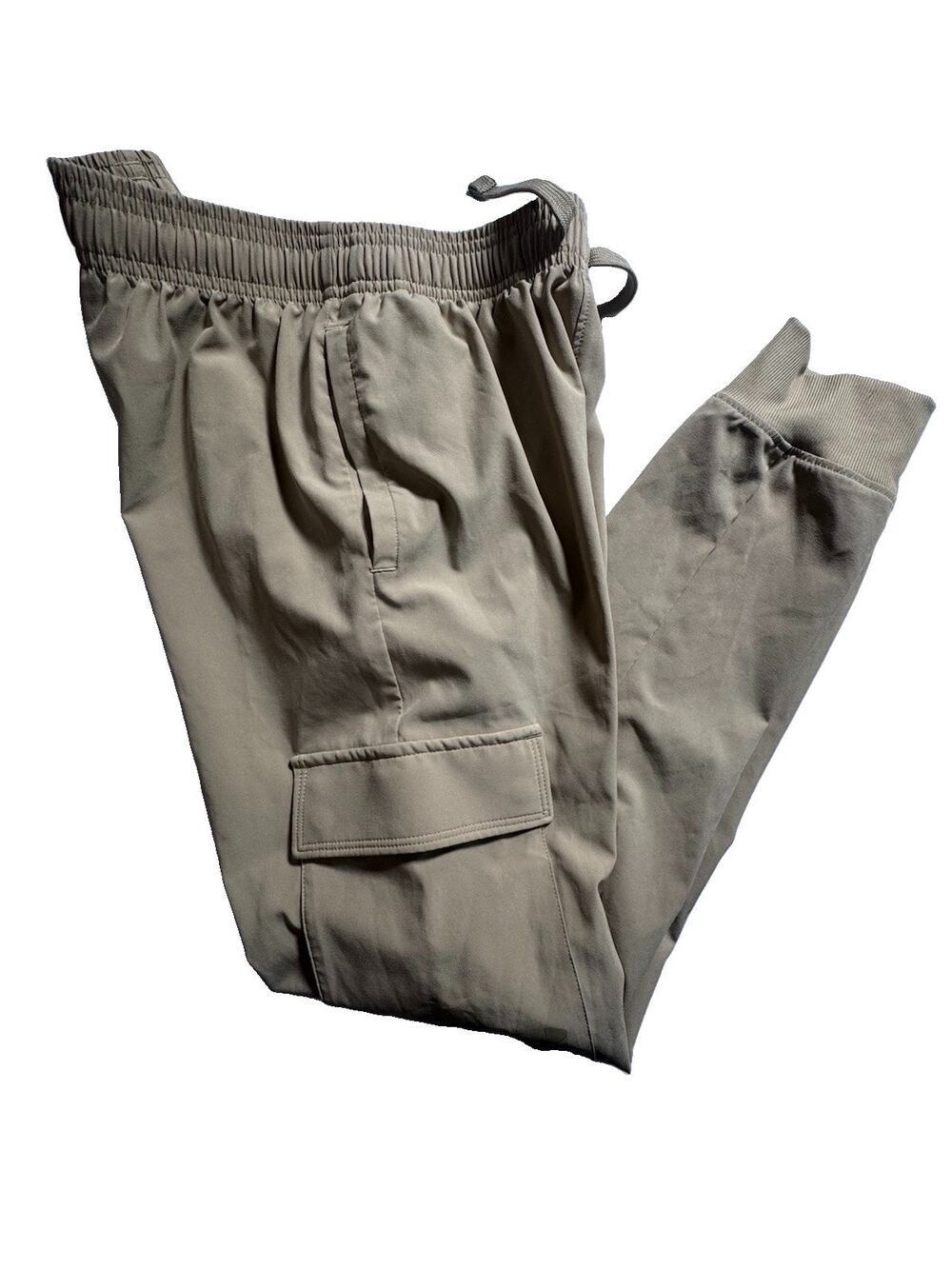 Under Armour Youth Medium Cargo Jogger Pants Tan Athletic Boys YMD